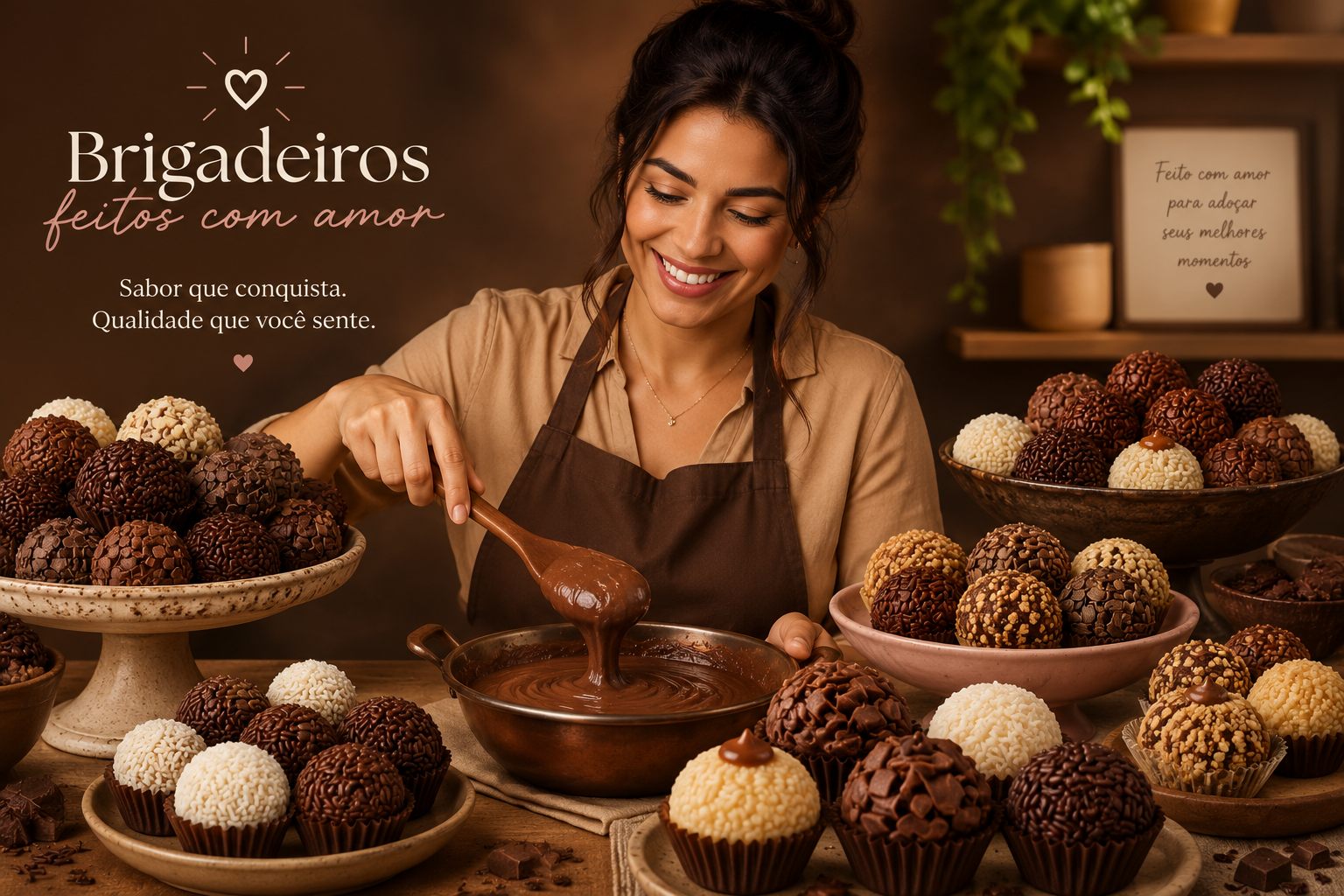 Brigadeiros gourmet finalizados para venda